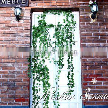 Long cheap vertical garden wall hanging make fake recycling plastic PE sweet potato vine