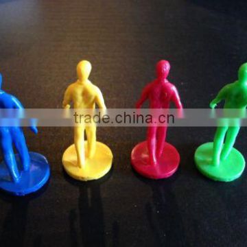 OEM Plastic Pawns Replacement Parts for board gamens, bord game pawns manufacturer in China