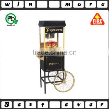 commercial popcorn machine with wheels,sweet popcorn machine with cart