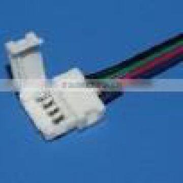 SMD Flexible RGB&single Color Led Strip Light Connector Cable Wire 4 Pin Connector photo-4