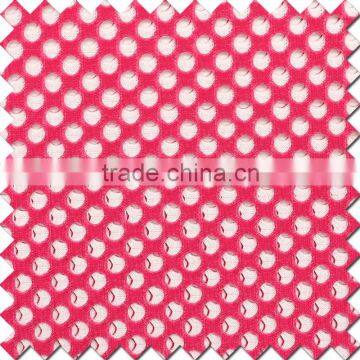 Circular Hole Double Colour Mesh Fabric