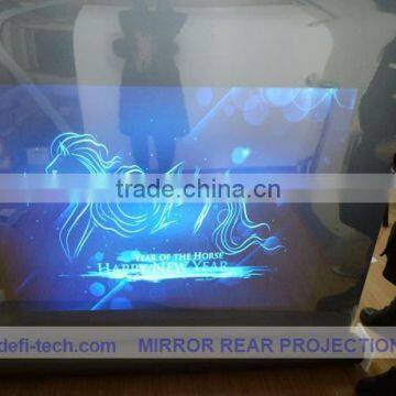 holographic transparent fixed frame projector screen advertising screen