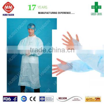 medical supplies OEM China protetive healthcare vigin material CPE gown