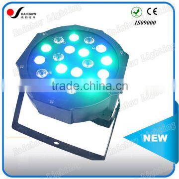 2015 New Hot Sale Pro 18pcs 1W RGBW (4in1) Decorative Mini Flat LED Par Light