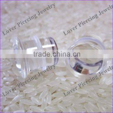 New Style Saddle Plug Design Pyrex Glass Ear Tunnel Piercing [GB-426]