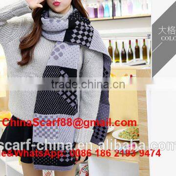 Plaid wool scarf wholesale