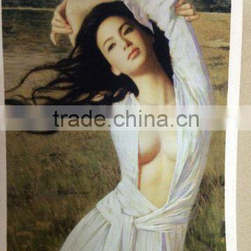 sexcy photo printed on canvas