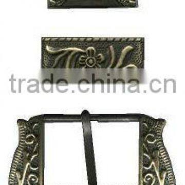 Belt Buckle for Leather Products With Metal Loop and Tip Clip photo-2