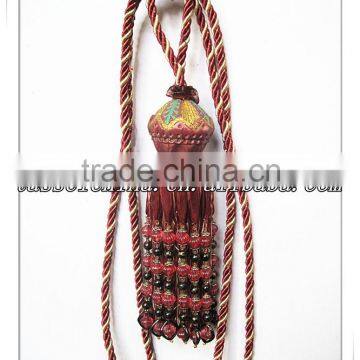 Wholesale Beaded Curtain Tassel Tieback for Home Decor