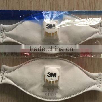 3M 9332 9332+ FFP3 Mask /3M Aura Disposable Respirator, FFP3, Valved, 9332 9332+ 9322 chemical respirator mask