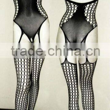 NET-7002 Seamless Reticulate Sexy Dress and Suspenders Pantyhose