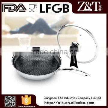 Eco-Friendly Feature and LFGB Certification #201 stainless steel pan