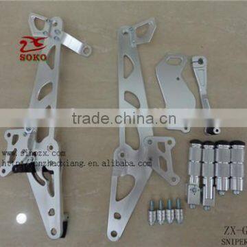 assemble motorcycle footrest/motorcycle tuning parts/motorcycle aluminum parts