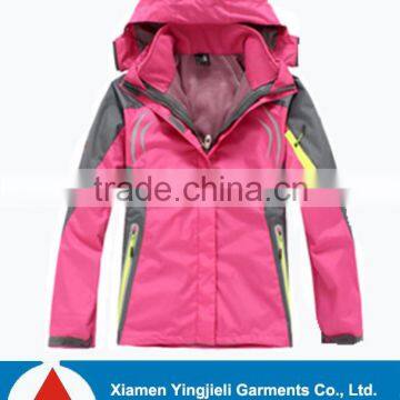 Womens 3 in 1 Waterproof Jacket / Shell 100% Polyester PVC Coating Waterproof Jacket / Custom New womens Waterproof Jacket ladie