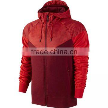 new 2016 apparel new product Men's Hybrid Fleece Windrunner Full Zip Hoodie                        
                                                Quality Choice