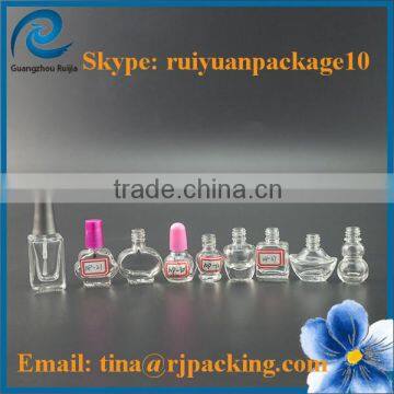 clear 5-15ml nail polish glass bottle empty glass nail polish bottle