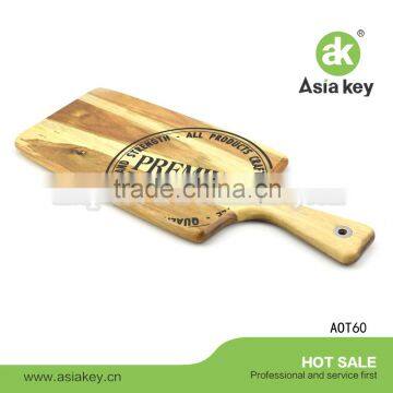 acacia cutting board choppingboard with handle; Slice veggies, bread or meat