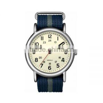  china manufacturer very simple design sport quartz watch with nylon strap