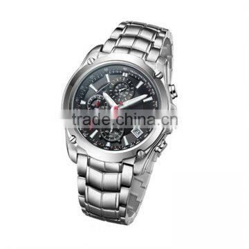 business stainless steel Japanese chronograph watches men