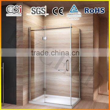 2015 New Design Hinged Shower Door Enclosure Glass Screen Cubicle 1400-1600mm