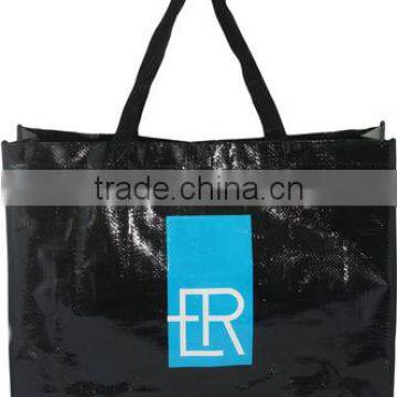 Factory price black 140G laminating pp woven bag,pp non woven bag,PP shopping bag.