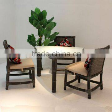 2013 fashion garden triangle dining table and used chair outdoor furniture sets