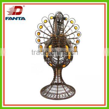 Whimsical Thanksgiving decoration metal turkey tealight holder