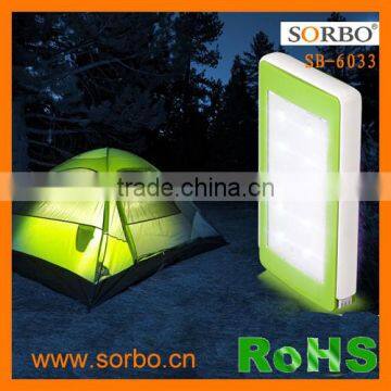 Solar Energy Lantern for Outdoor LED Flashlight SORBO Solar Panel LED light