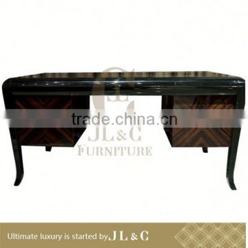 JT01-08 classic veneer used office desk with solid wood in living room from JL&C furniture(China supplier)