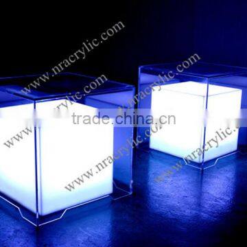 Shanghai Rechargeable Acrylic Led Light Up Illuminated Bar Table