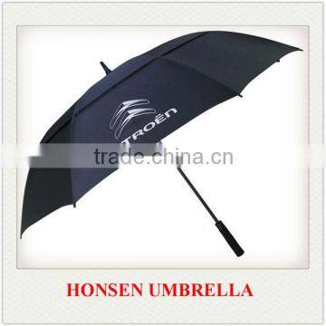 Navy blue cover fiberglass golf umbrella for promotion