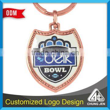 Popular Custom Logo American Football Printing Keychain photo-3