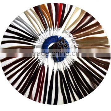 High-temperature synthetic hair color ring/color chart