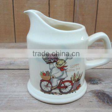 chef design ceramic water jug