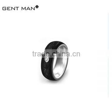 fashion jewelry 2016 mens ring black plating stainless steel ring engagement ring