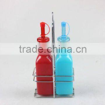Glass Condiment Set