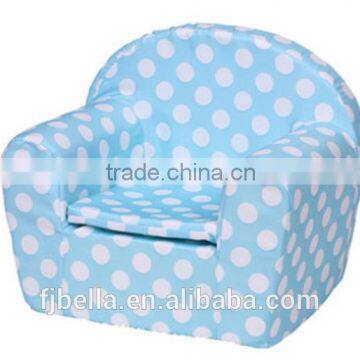 Sky Blue Polka Dot Removable & Washable Baby Single Foam Sofa Couch Chair