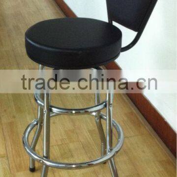 swivel bar stool with backrest