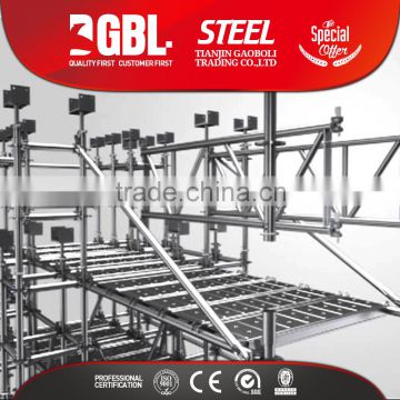 Building all-round scaffolding system