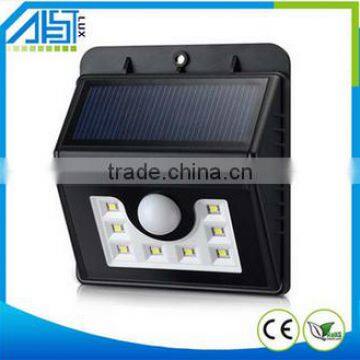 3w wall mounted motion sensor outdoor led solar light , solar wall light , led solar lamp