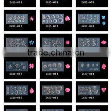 2014 temporary new design fashion 3d nail art mold for nail art 3D mold-73-90