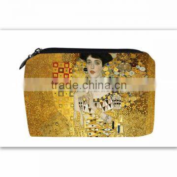 Klimt oil painting change purse multi-functional bag custom printing photo bag