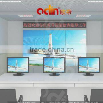 3x3 hd wall mounted video wall lcd super bezel