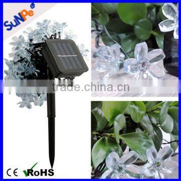 Decorative light outdoor solar garden light waterproof christmas LED string light for festival