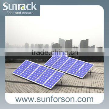 Easy install stand for solar panel installation