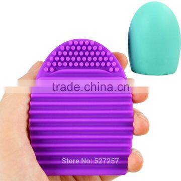 Hot Brushegg Clean Brushes Makeup Wash Brush Silica Scrubber Board Cosmetic Cleaning Tools Makeup Brushes photo-2