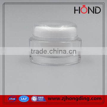 Acrylic oval cosmetic packaging jar for cream 15g, 30g, 50g