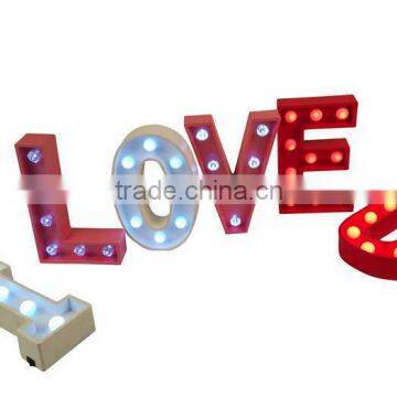 New compositive material love led letter light