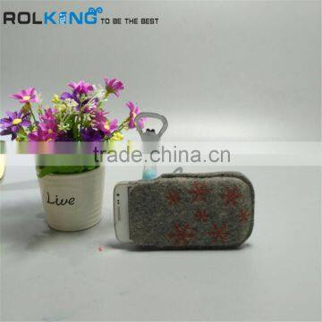 Alibaba Express Customized Popular Product Wool Felt Phone Bag for good price