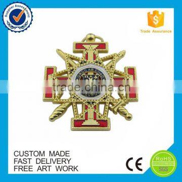 Wholesale soft enamel custom award 3D medals